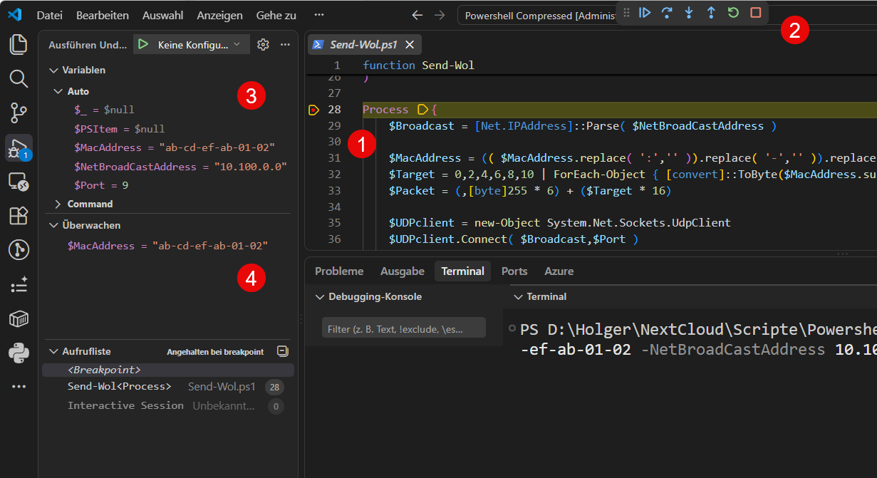 im vscode debugger